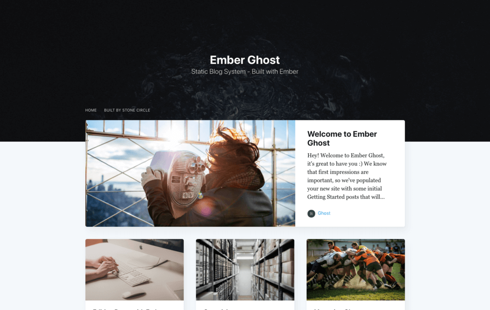 3 Reasons to use Ghost for your next blog